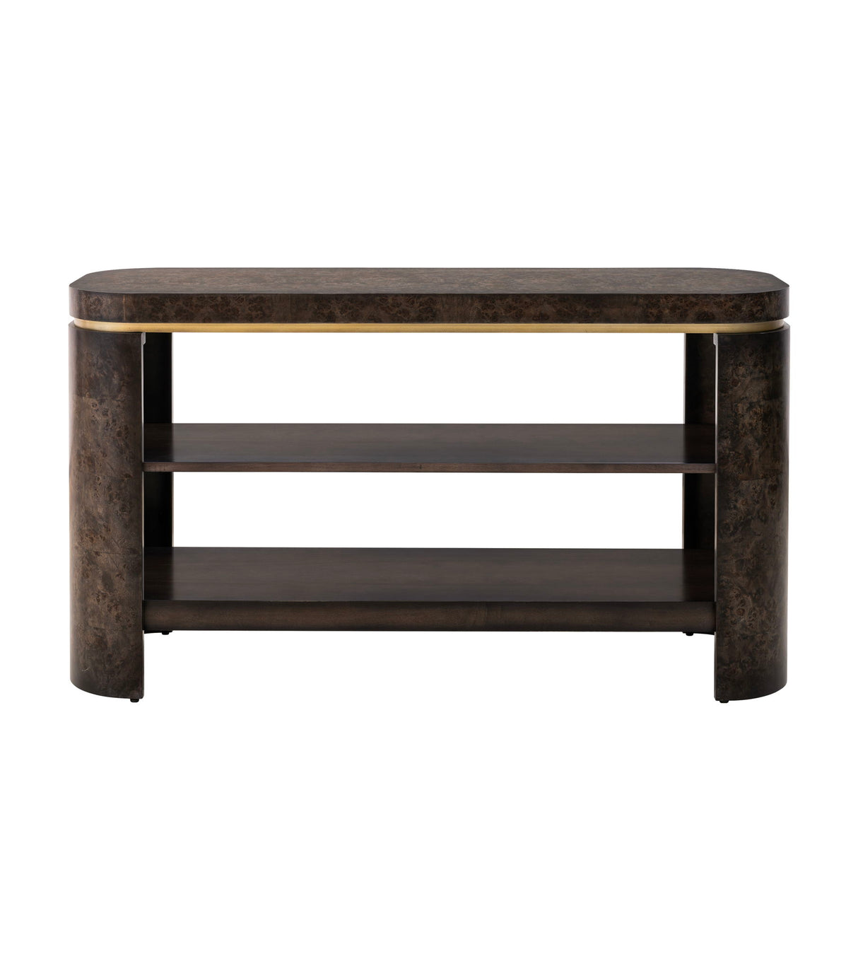 Langford - Console Table - Ebony Mappa Burl