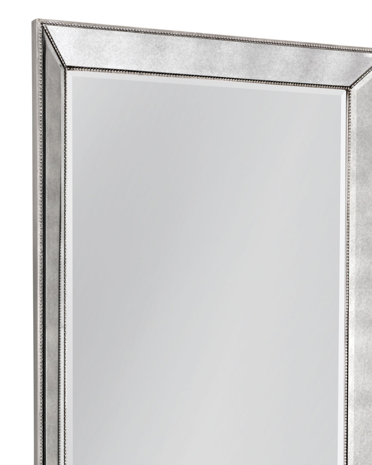 Beaded - Floor Mirror 79" - Silver