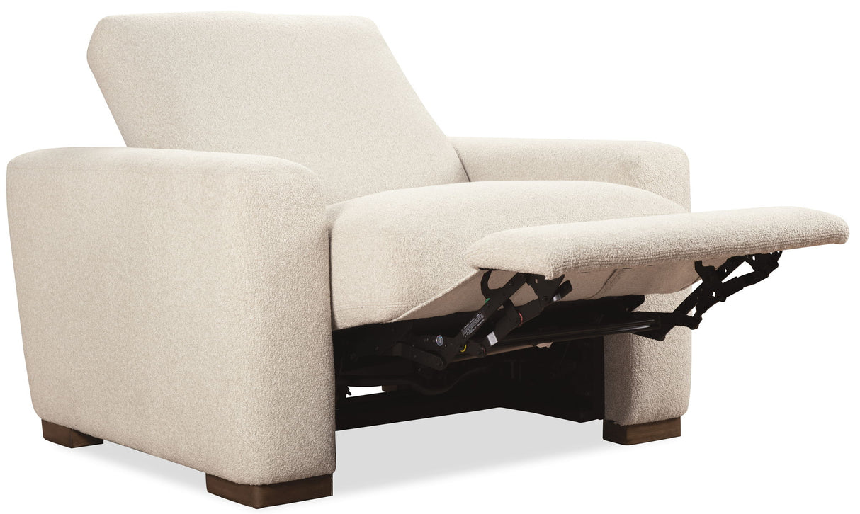 MS - Small Optimus Power Recliner With Power Headrest - Beige