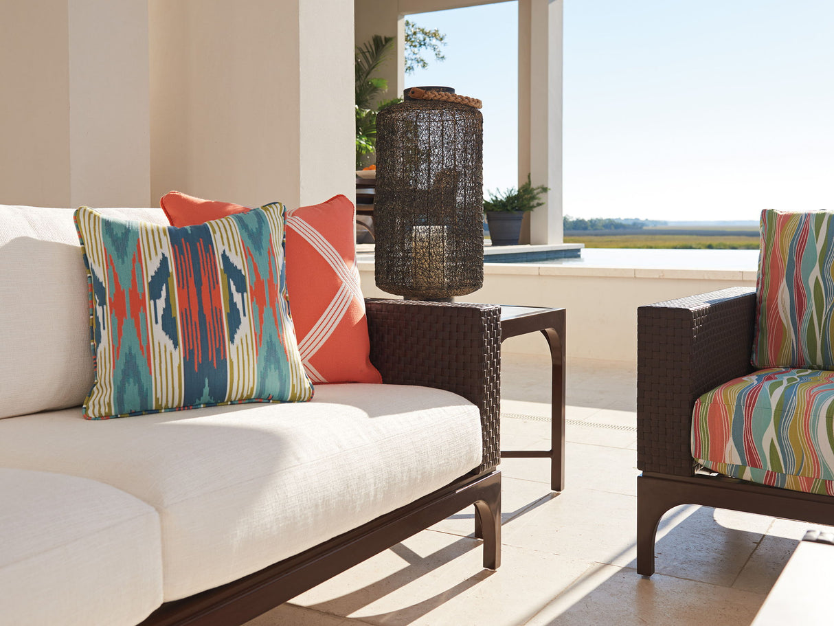 Abaco - Sofa - White / Dark Brown