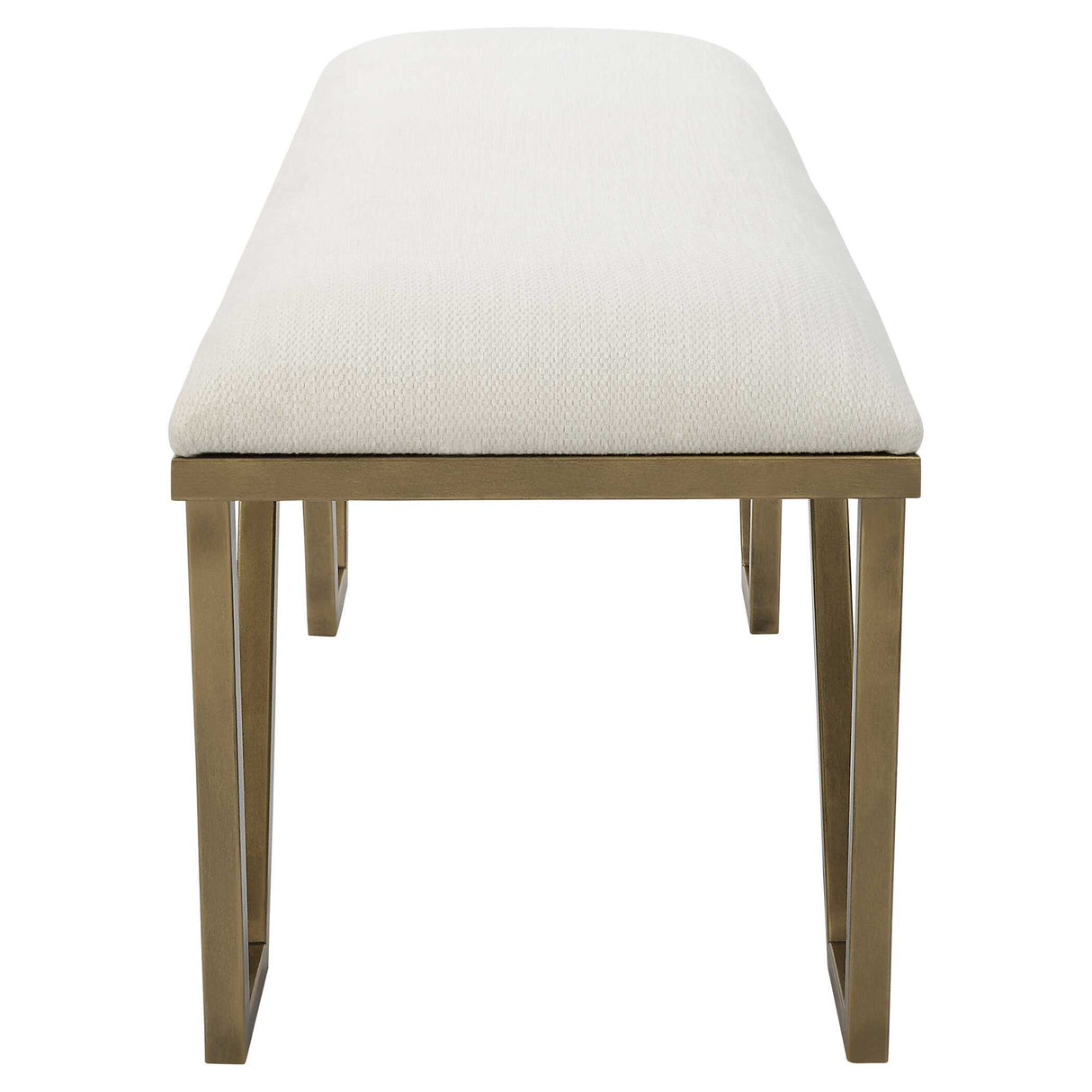 Farrah - Geometric Bench - White