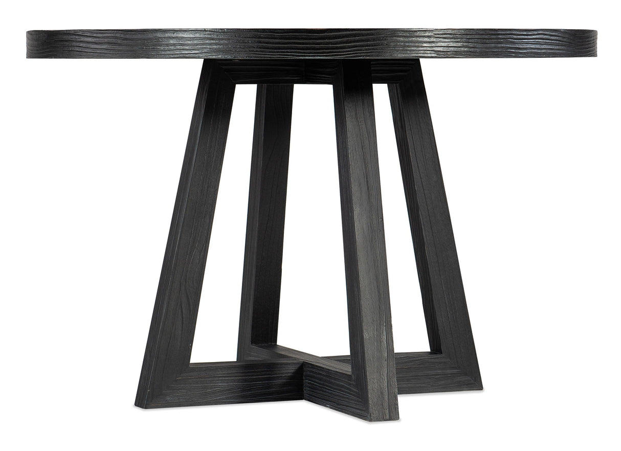 Chapman - Shou Sugi Ban Petite Round Dining Table - Black
