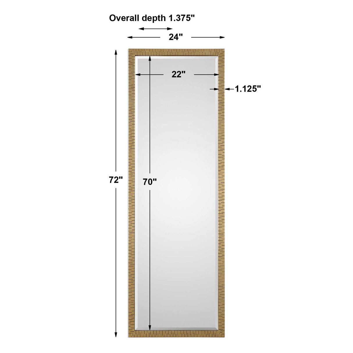 Vilmos - Metallic Mirror - Gold