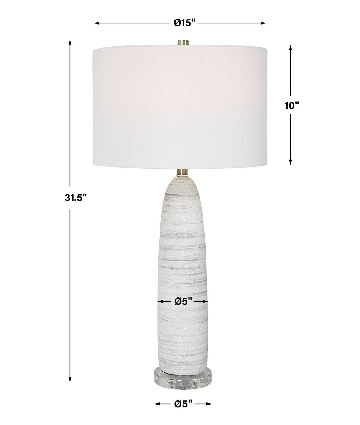 Levadia - Matte Table Lamp - White
