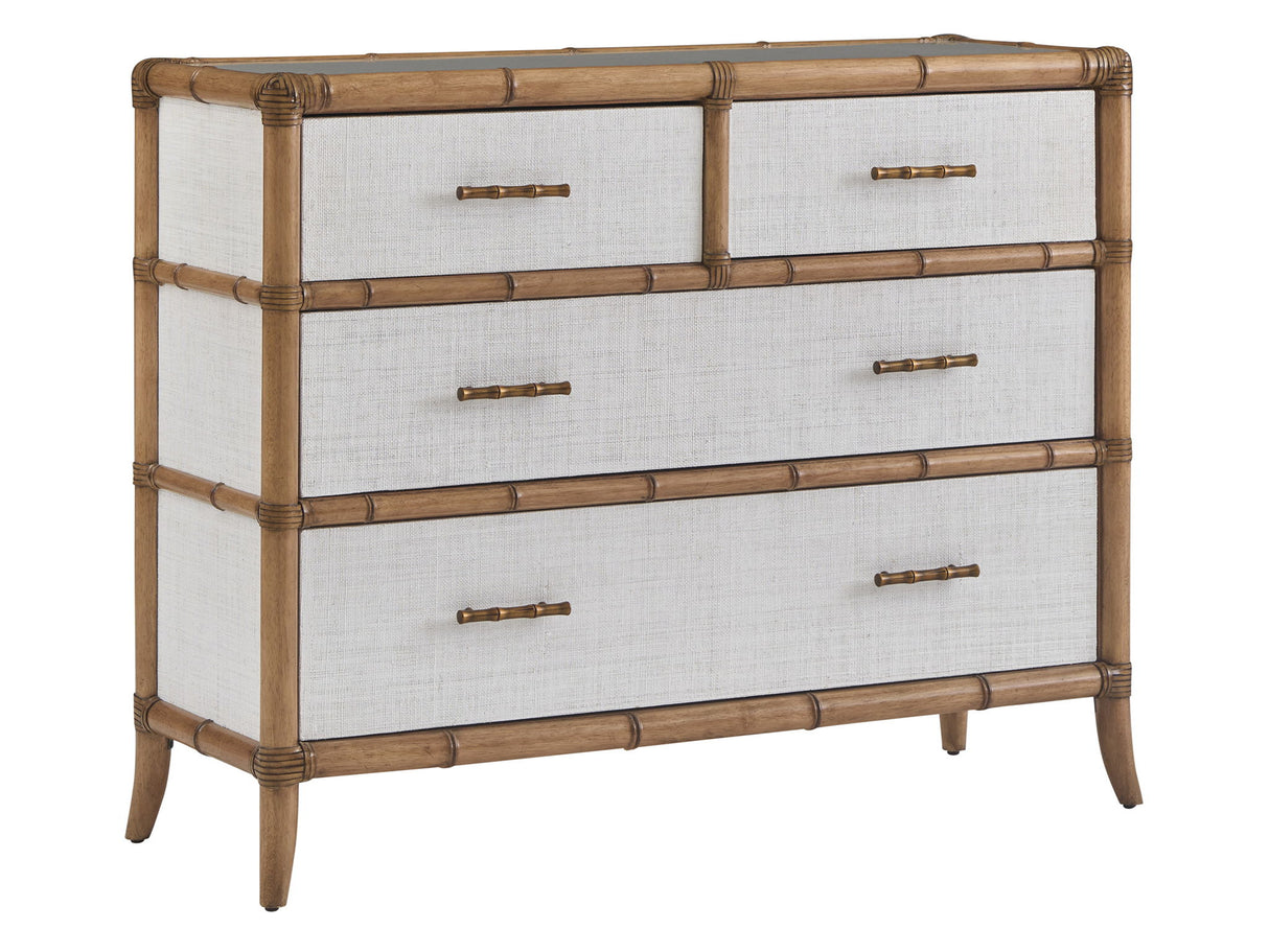 Key Biscayne - Hall Chest - Dark Brown / Pearl Silver
