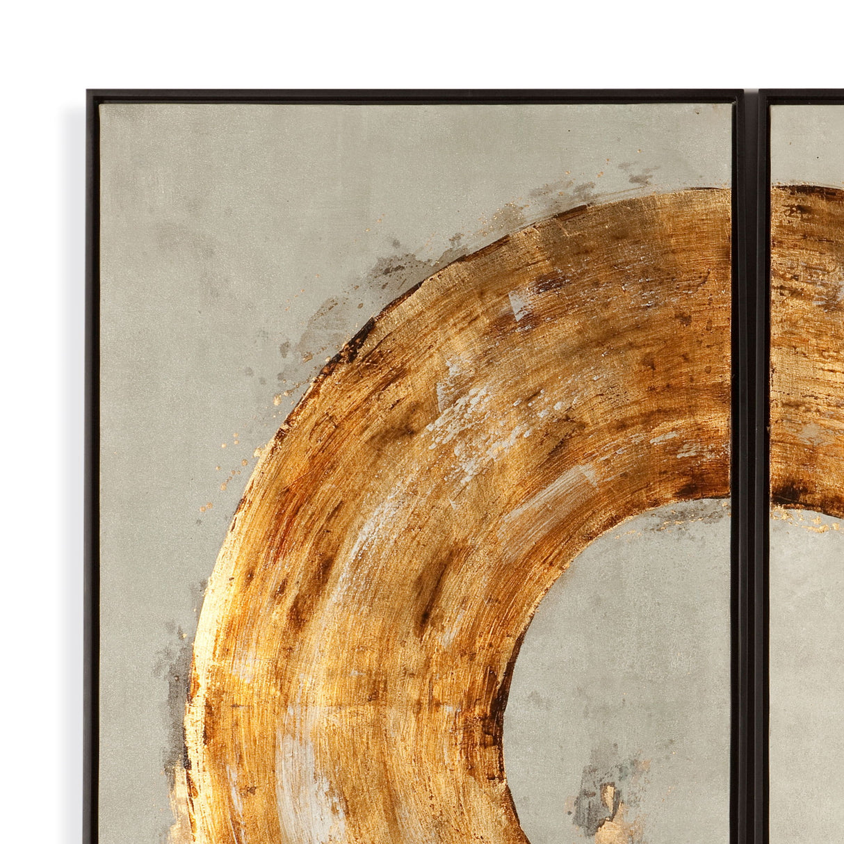 Ring Of Fire Canvas Art - Gold