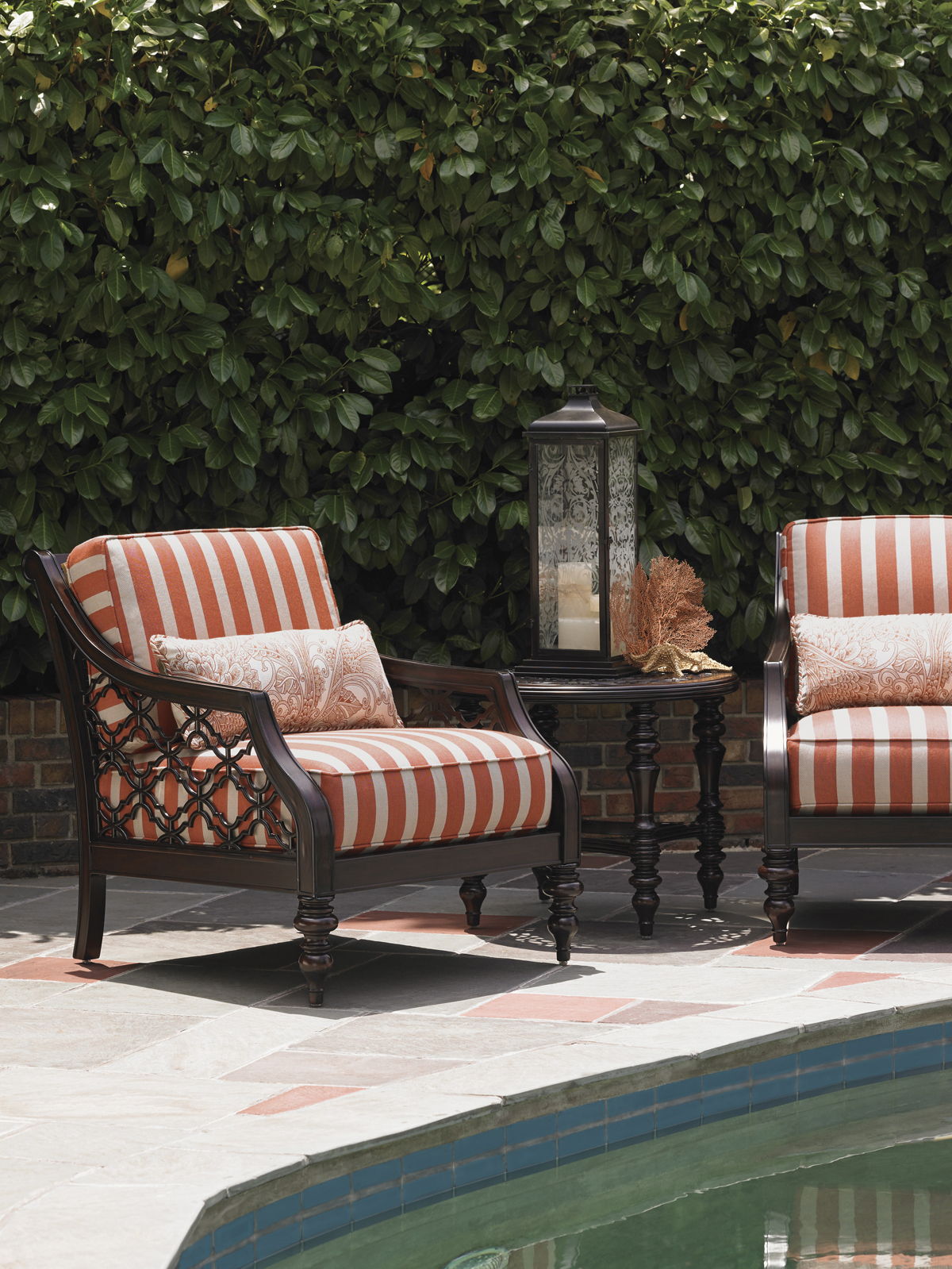 Royal Kahala Black Sands - Round End Table - Dark Brown