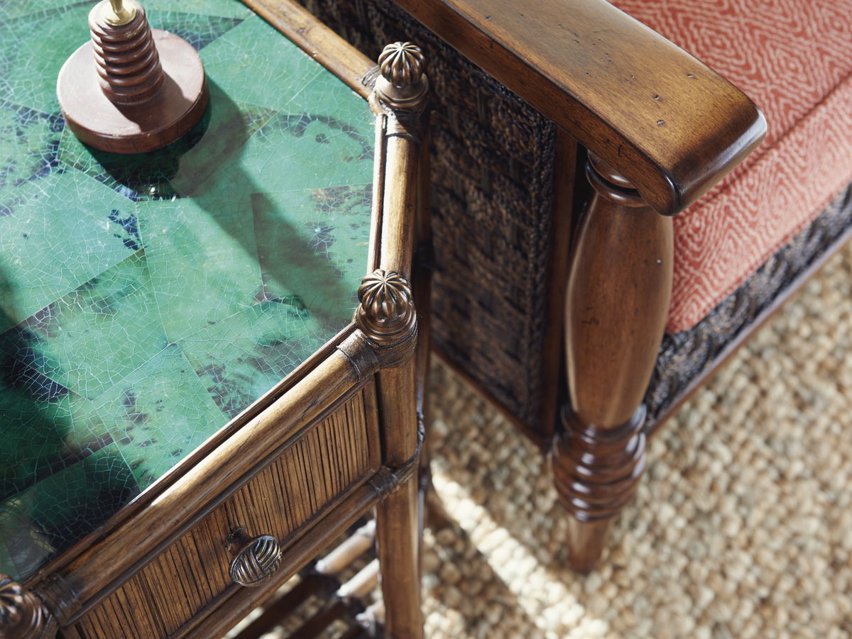 Bali Hai - Flamingo Octagonal End Table - Dark Brown