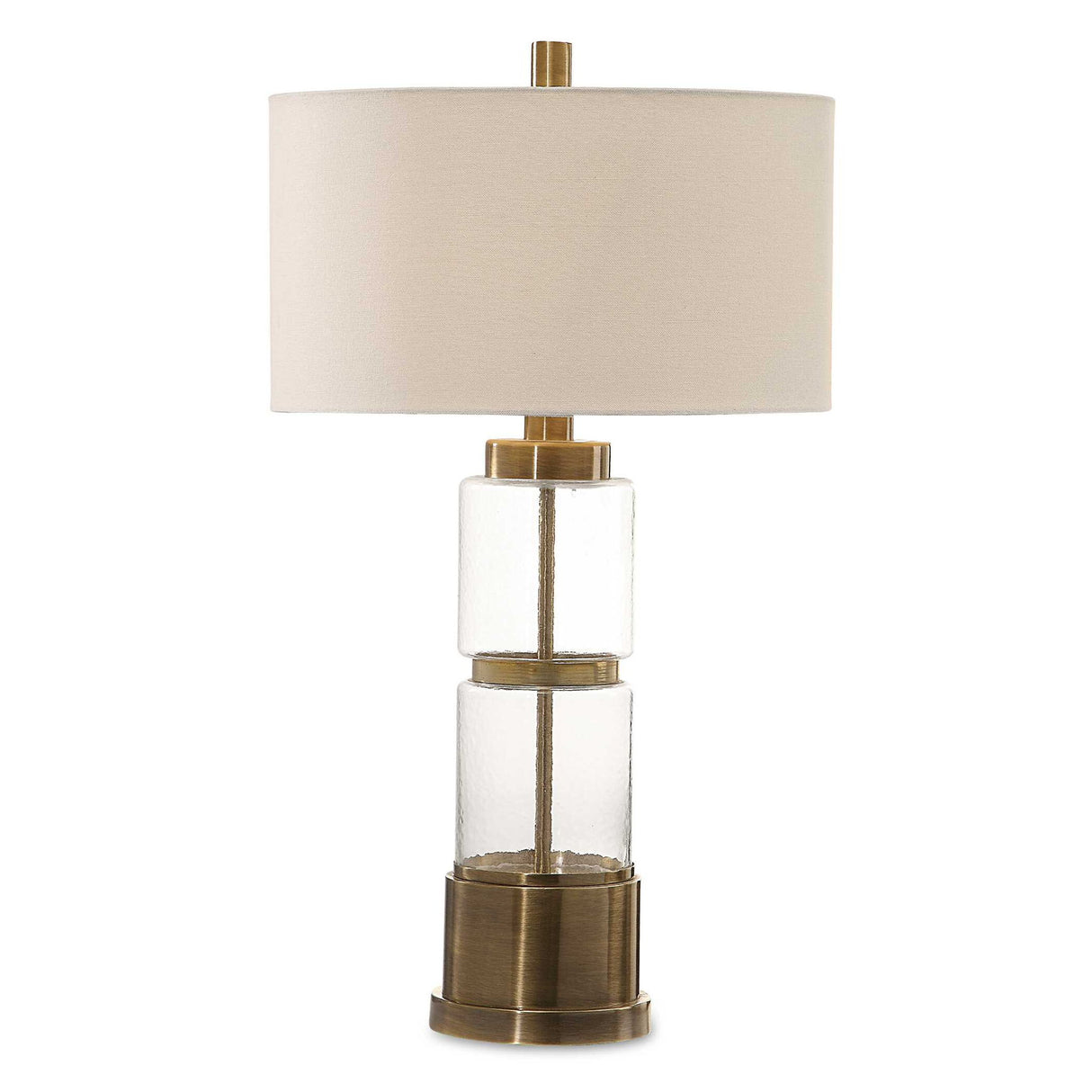Vaiga - Glass Column Lamp - Gold