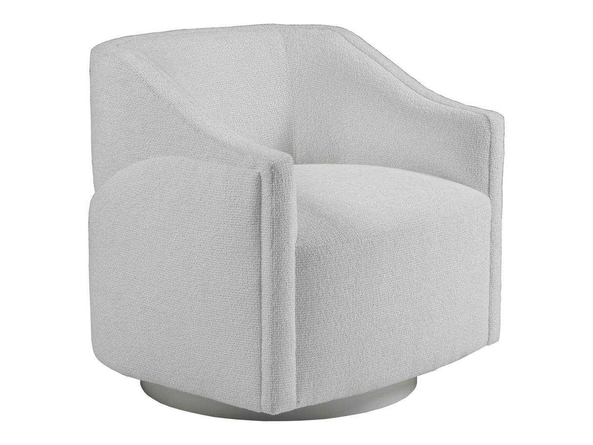 Artistica Upholstery - Raquel Swivel Chair - White / Blue