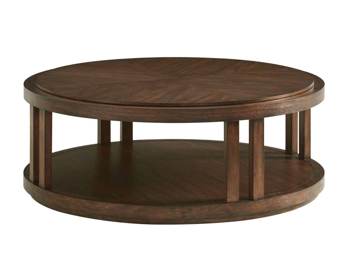 Silverado - Stinson Round Cocktail Table - Dark Brown