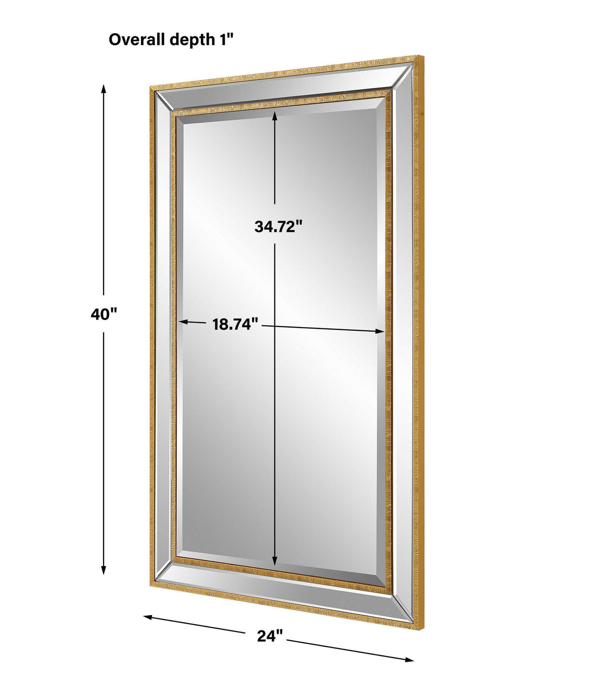 Wall Mirror - Gold