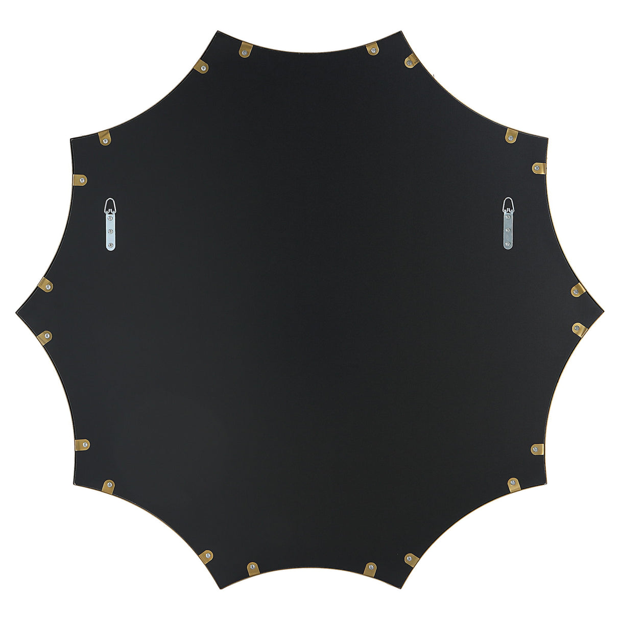 Flare - Brushed Brass Round Mirror