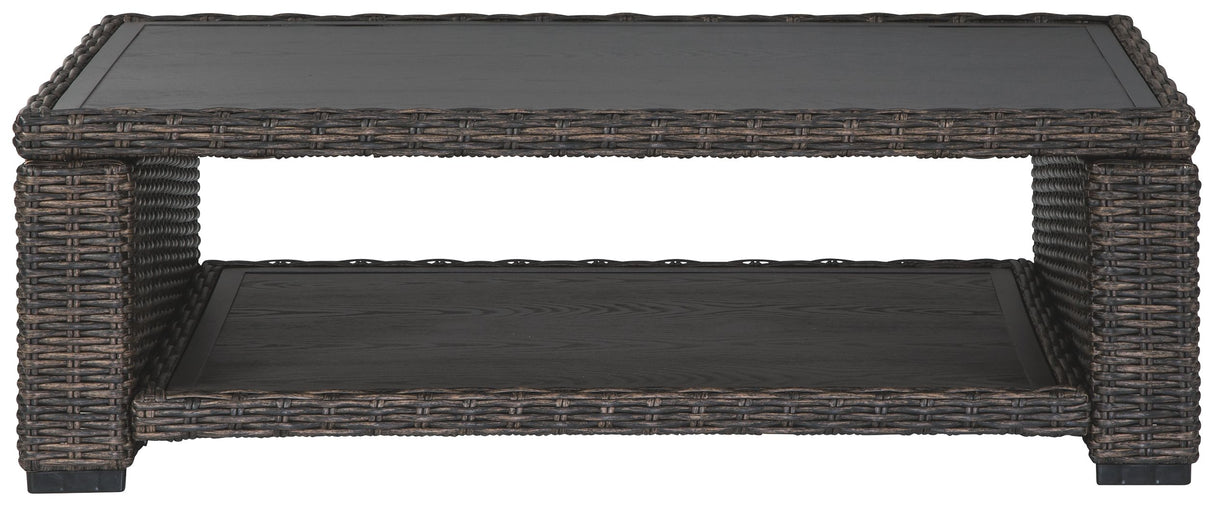 Wallis Sands  - Brown - Rectangular Cocktail Table