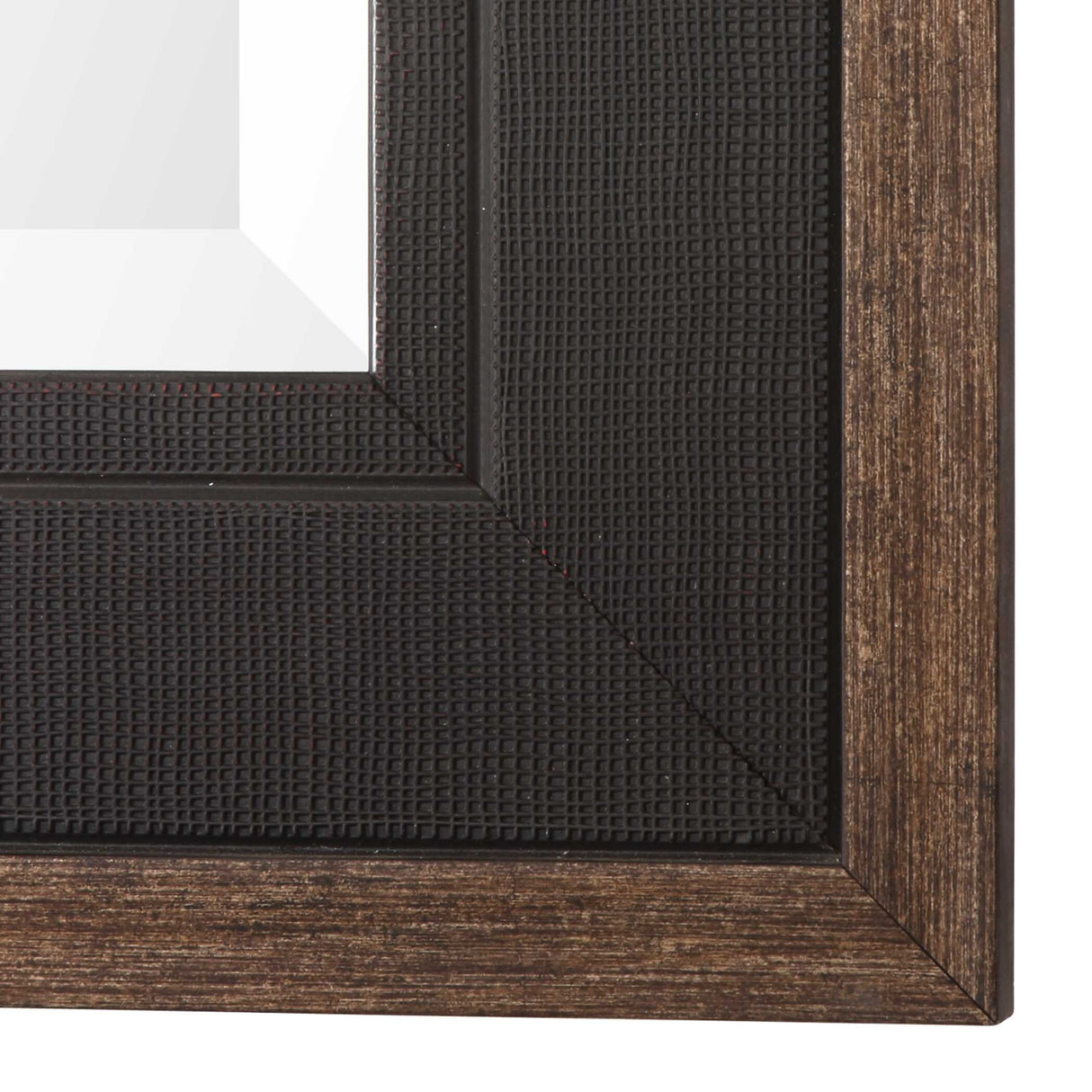 Staveley - Rustic Mirror - Black