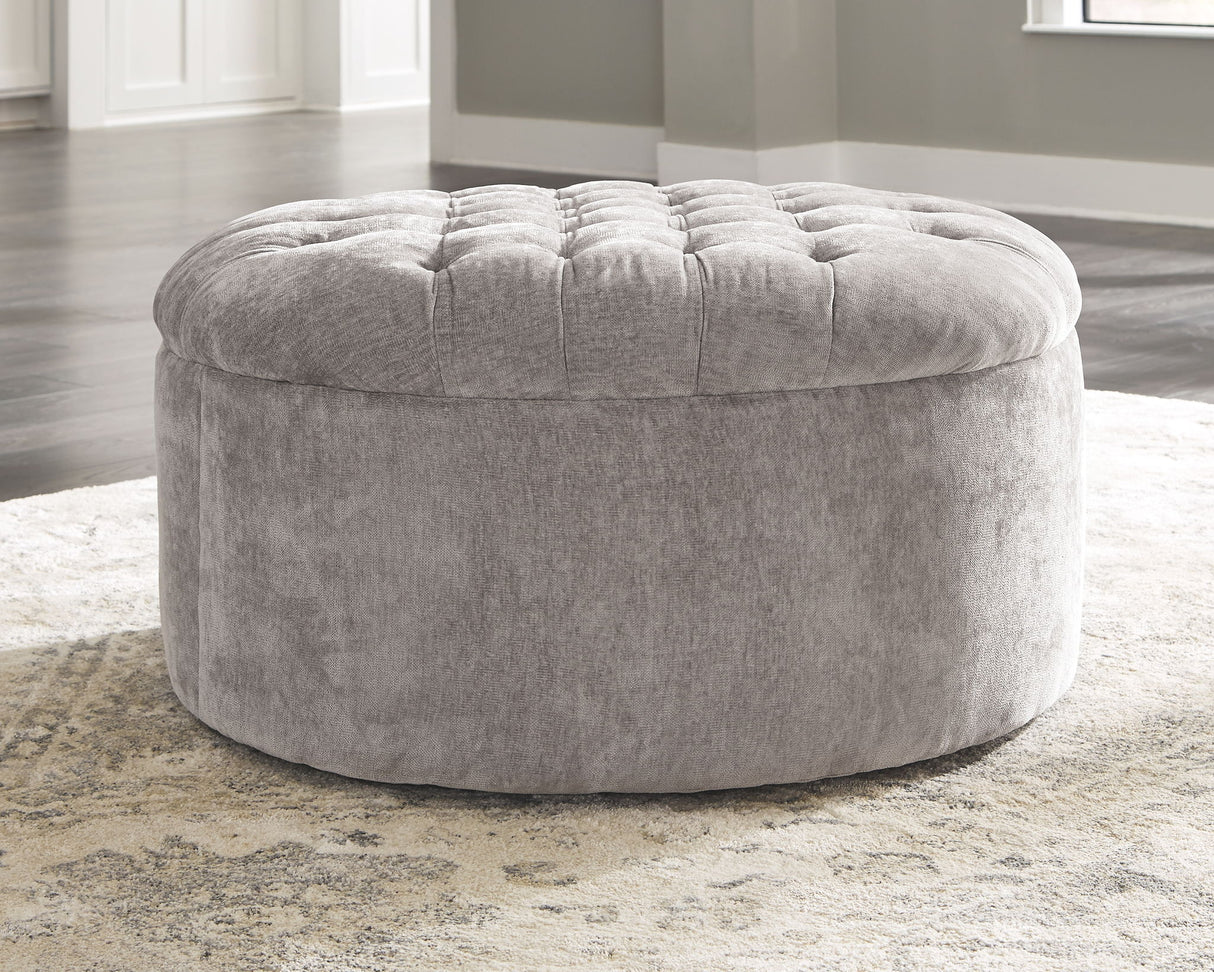 Carnaby - Oversized Accent Ottoman - Linen