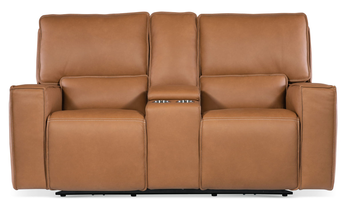 MS - Miles Zero Gravity Console Loveseat With Power Recline & Power Headrest
