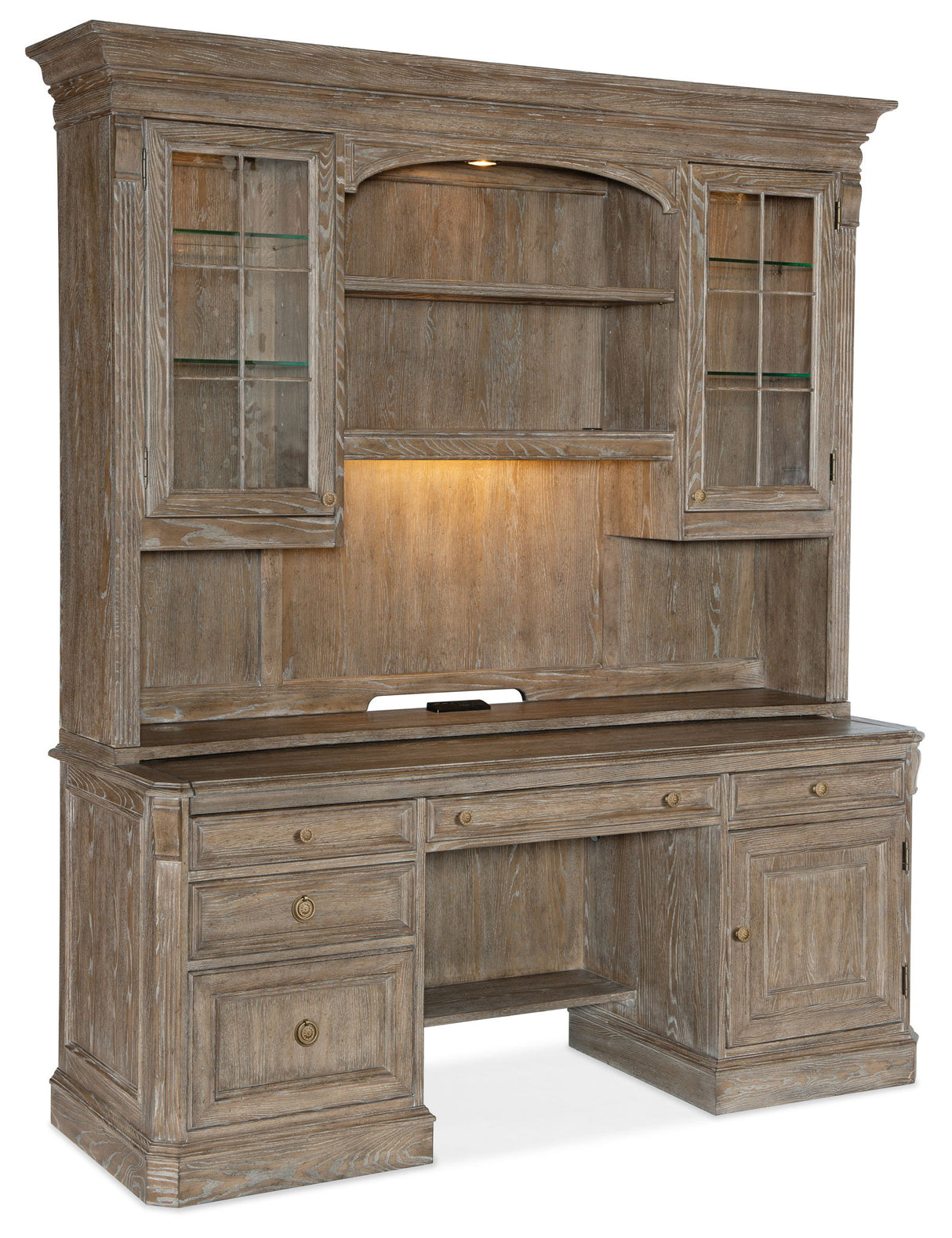 Sutter - Computer Credenza - Light Brown
