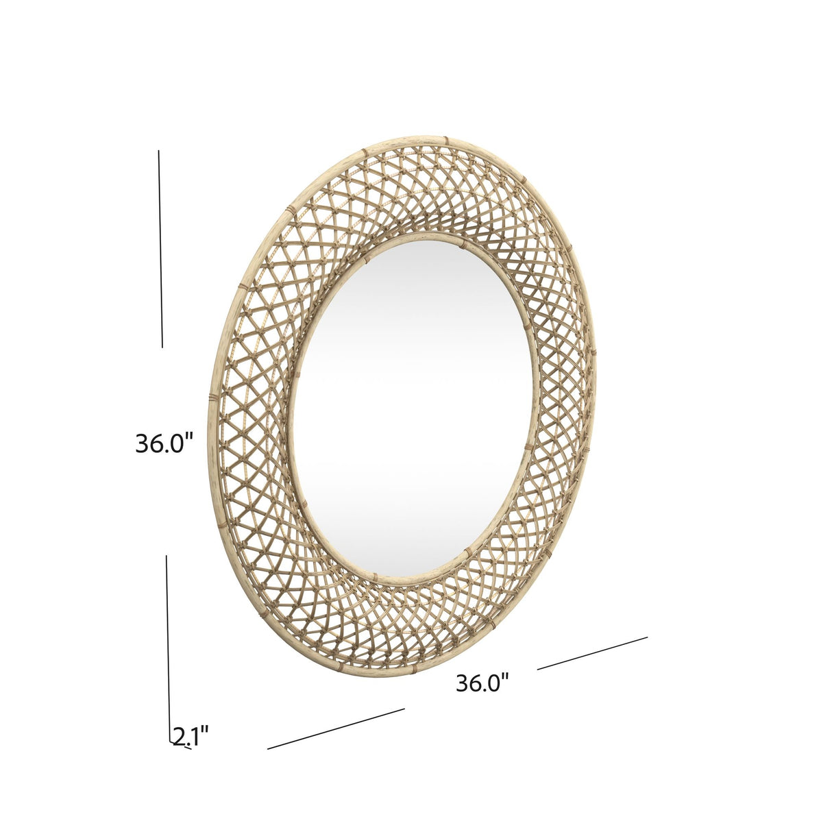 Biedel - Wall Mirror - Light Brown