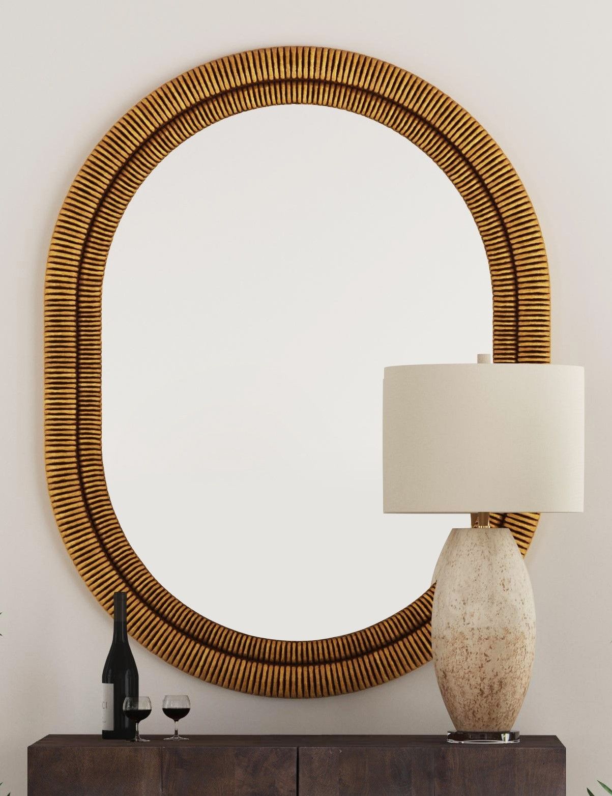 Santee - Wall Mirror - Antique Gold