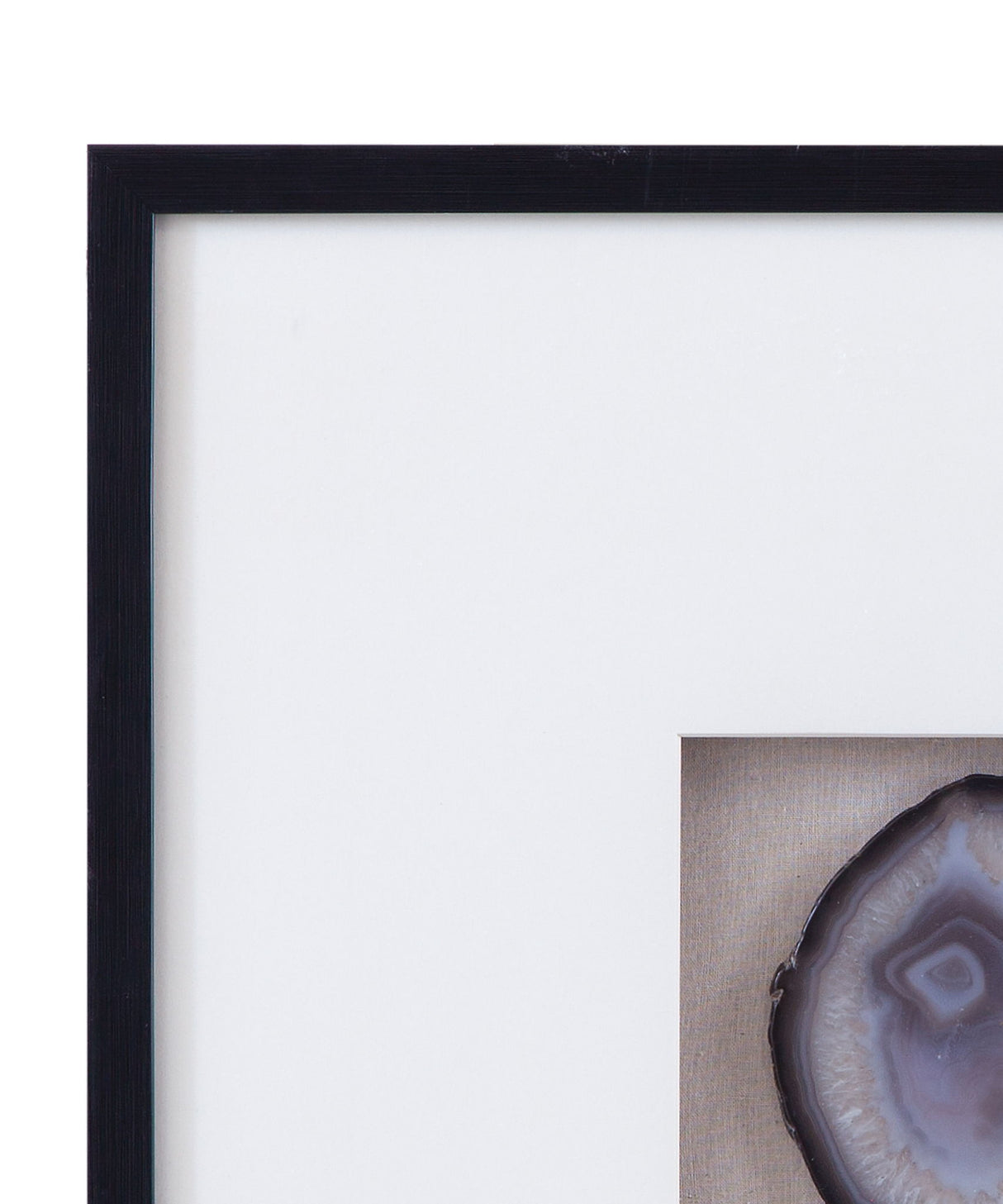 Crystal Geode II Wall Art - Blue / White