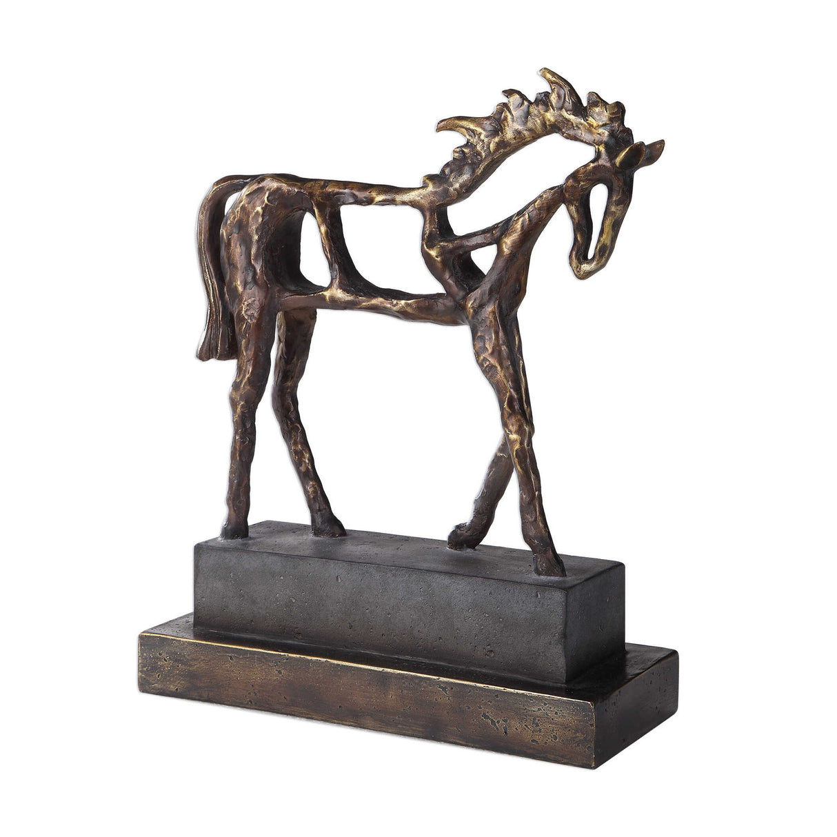 Titan Horse - Sculpture - Brown, Dark