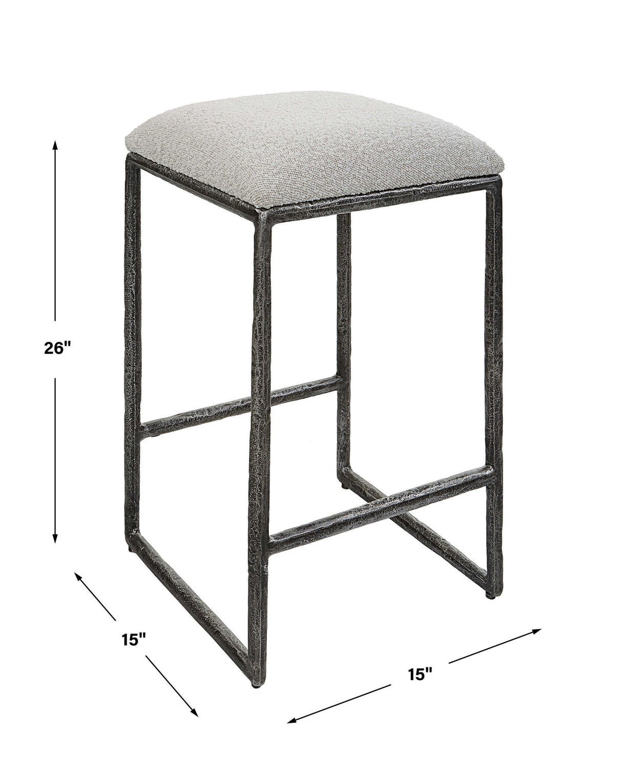 Brisbane - Counter Stool - White