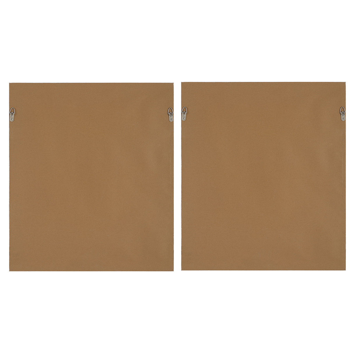 Color Block - Framed Prints, Set Of 2 - Light Brown