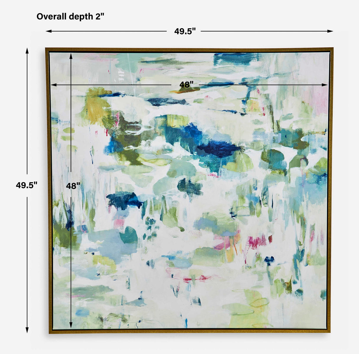 Abstract Reflections - Framed Canvas - Gray