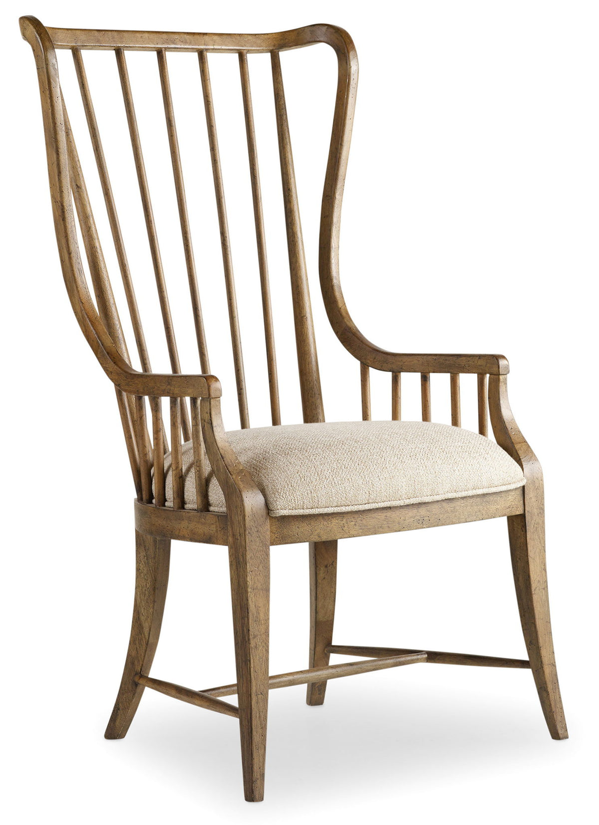 Sanctuary - Tall Spindle Arm Chair (Set of 2) - Beige