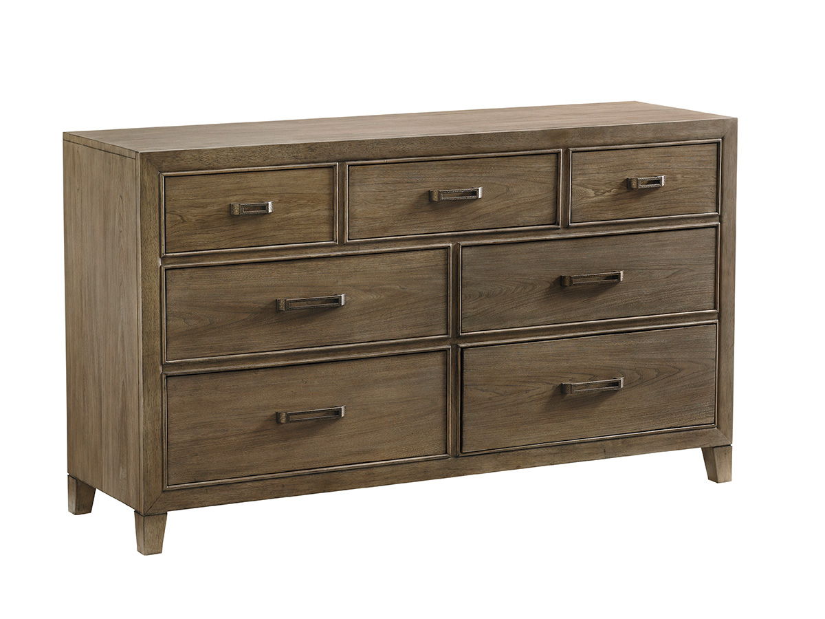 Cypress Point - Lockeport Triple Dresser - Dark Brown