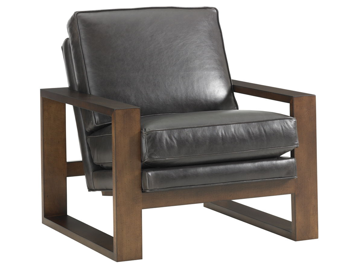 Lexington Leather - Axis Leather Chair - Black / Dark Brown