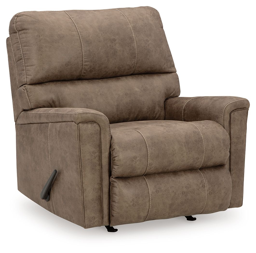 Navi - 3 Pc. - Sofa, Loveseat, Rocker Recliner - Fossil