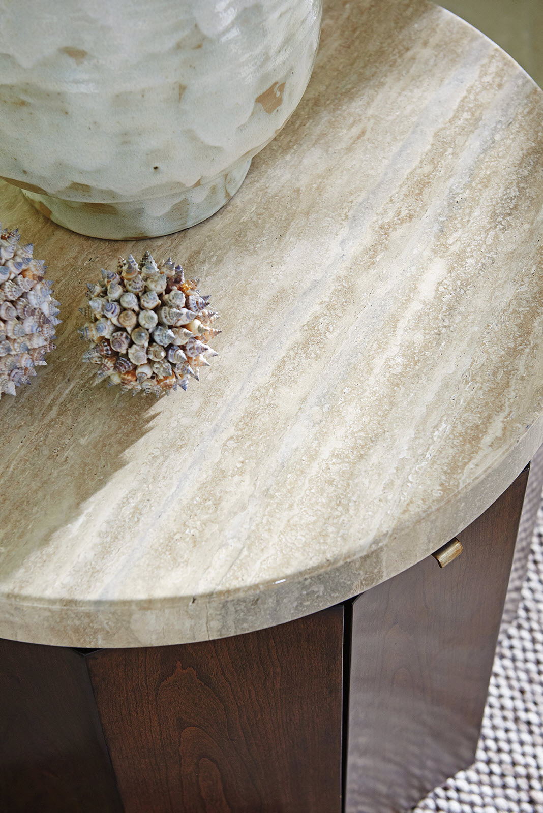 Laurel Canyon - Glendora Drum Table - Dark Brown