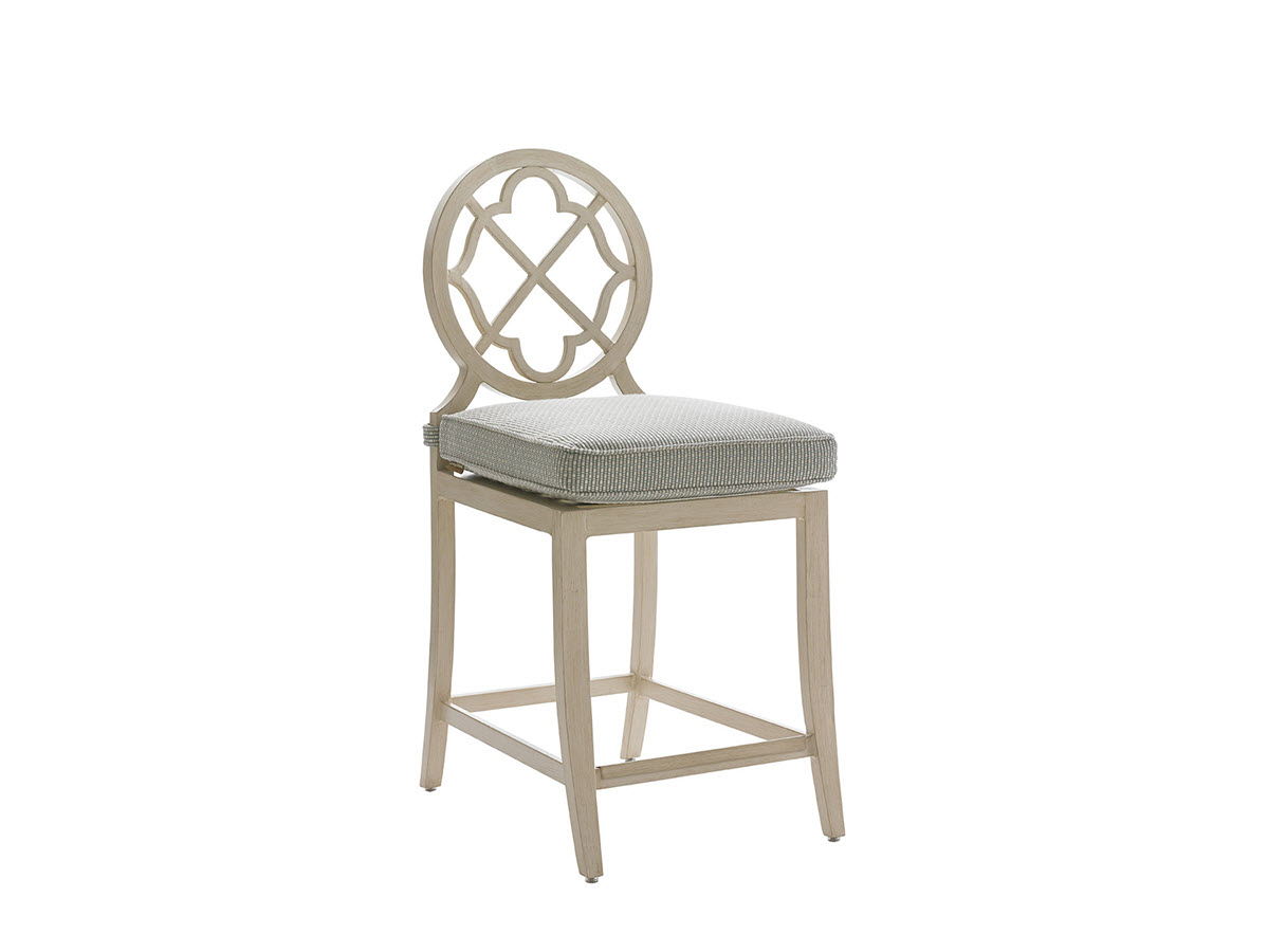 Misty Garden - Counter Stool - Light Brown / Green