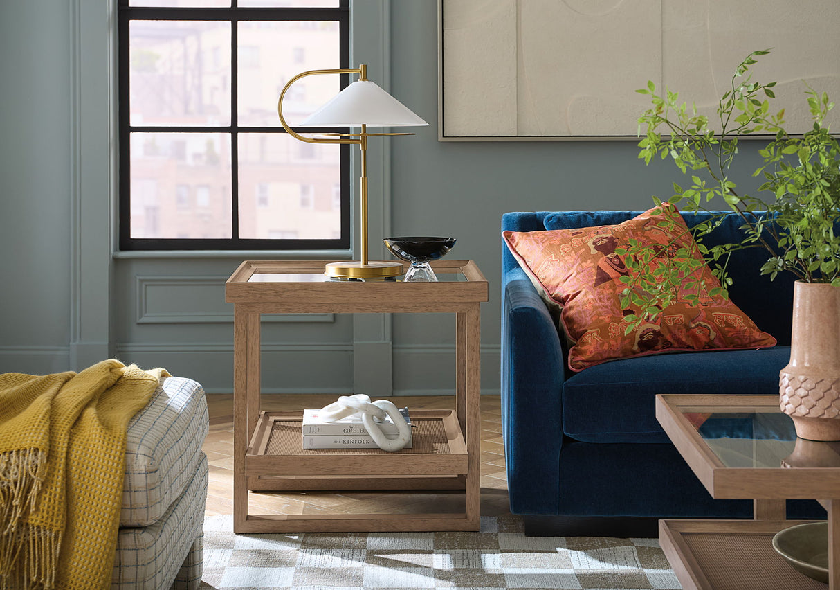 Sonnet - Rectangular End Table - Gray