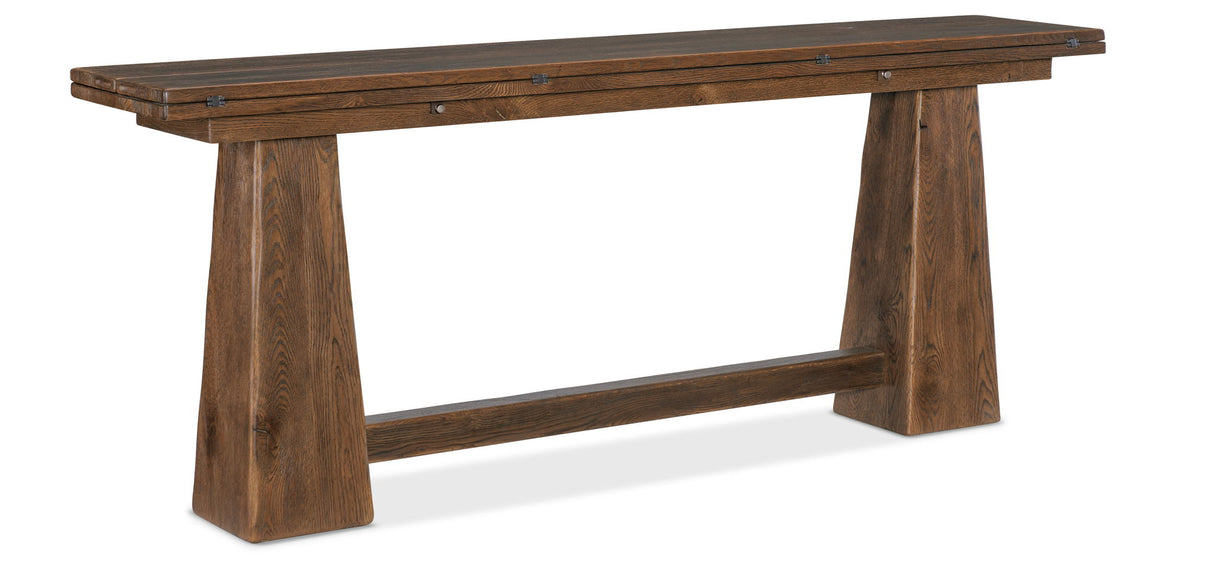 Driftwood - Flip-Top Console Table - Medium Wood