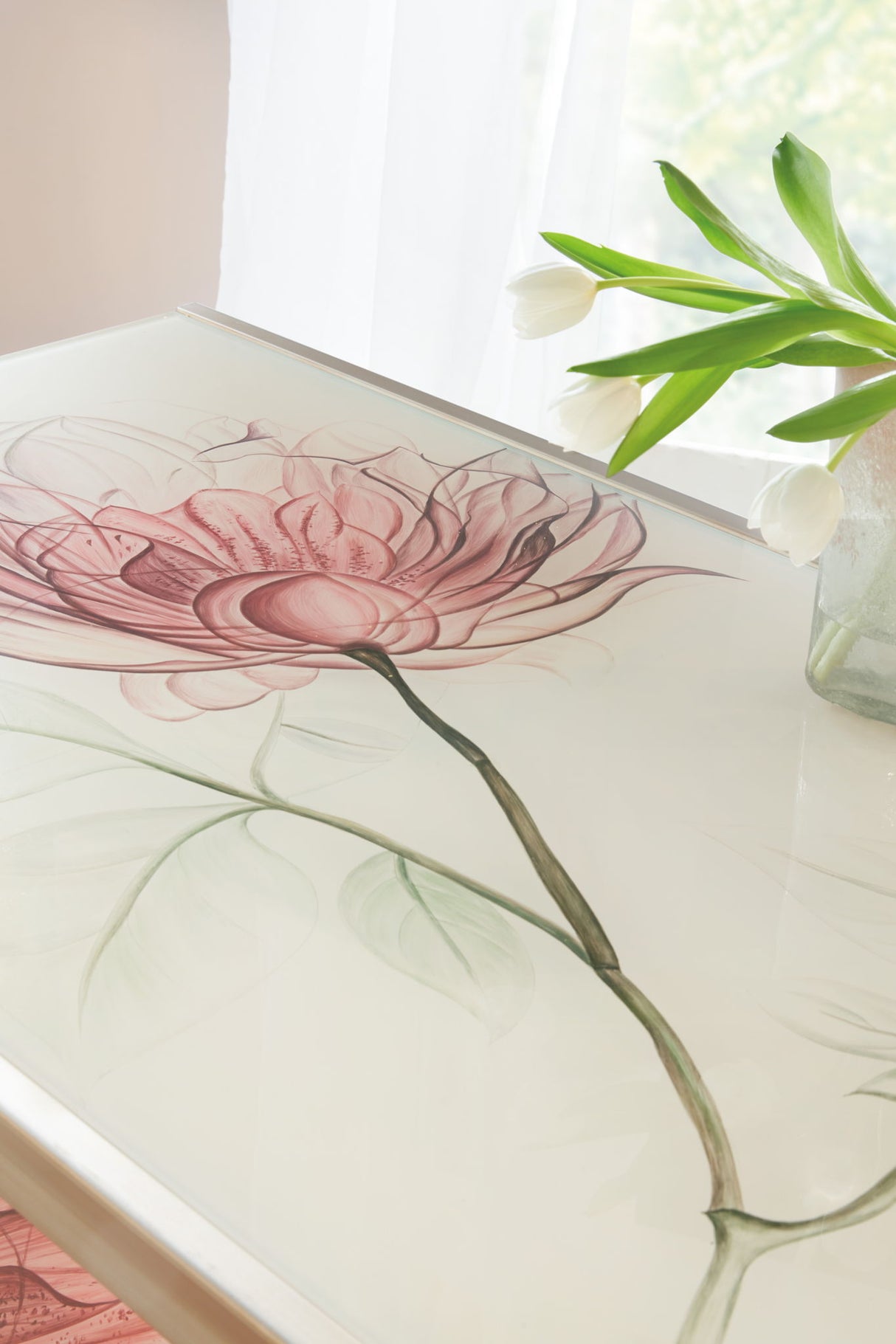 Susan G. Komen - Blossoming Hope Writing Desk - Gold