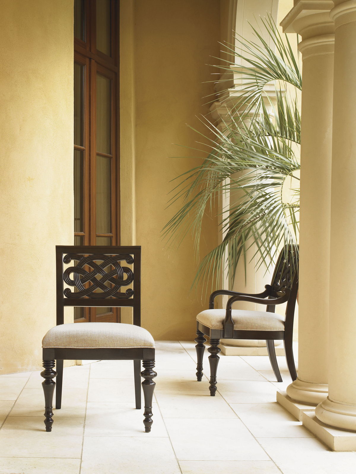 Royal Kahala - Molokai Side Chair - Dark Brown