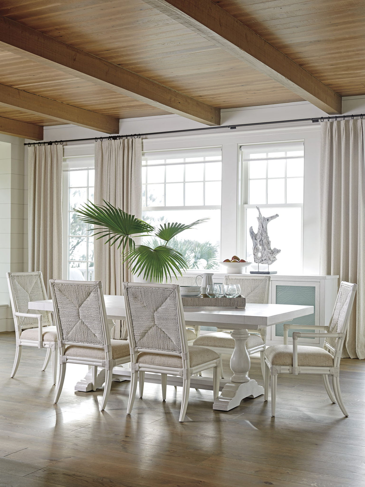 Ocean Breeze - Captiva Rectangular Dining Table - White