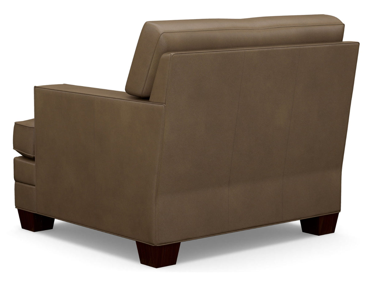 Barclay Butera Upholstery - Chandler Leather Chair - Dark Gray