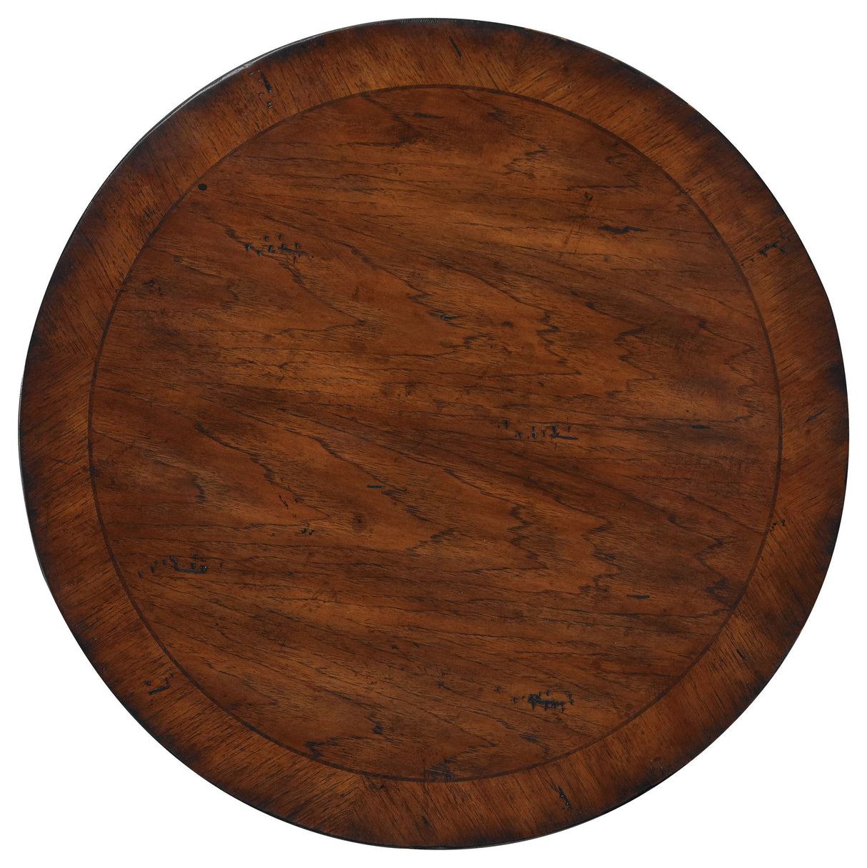 Commerce And Market - Round Pedestal Accent Table - Dark Brown