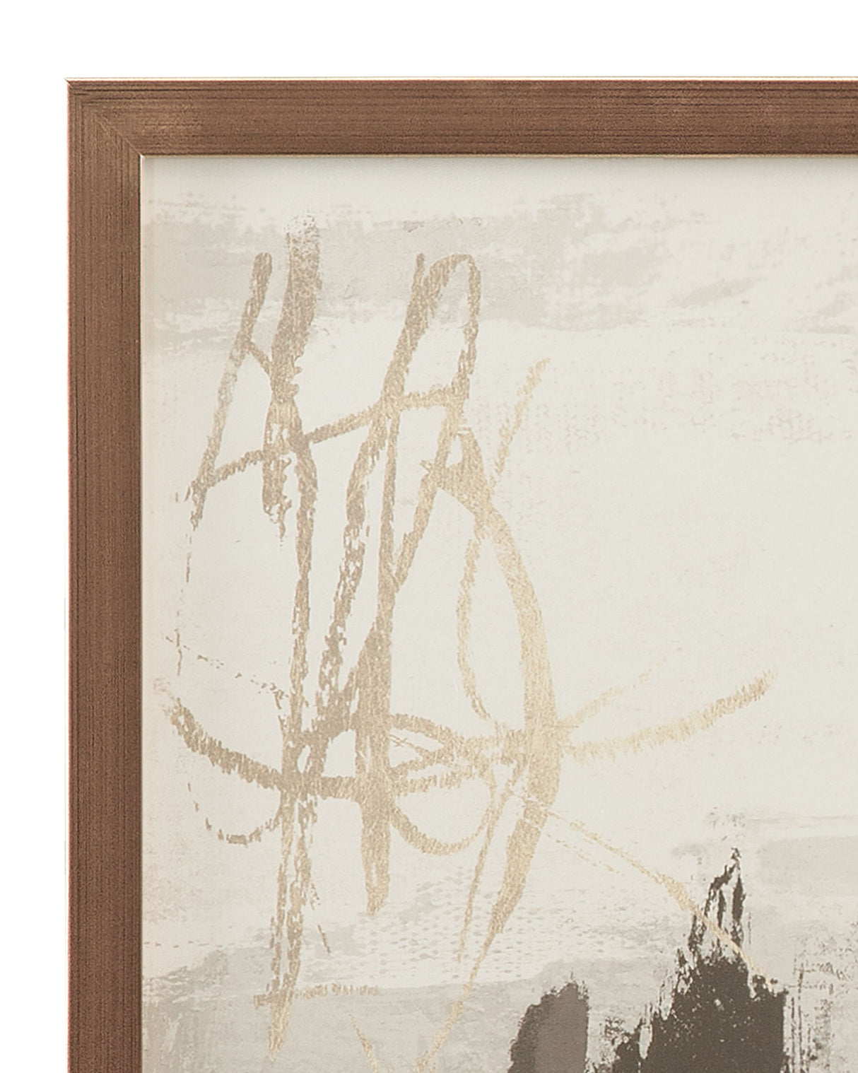 Neutral Contrast Swatch Framed Print - Beige / Dark Brown