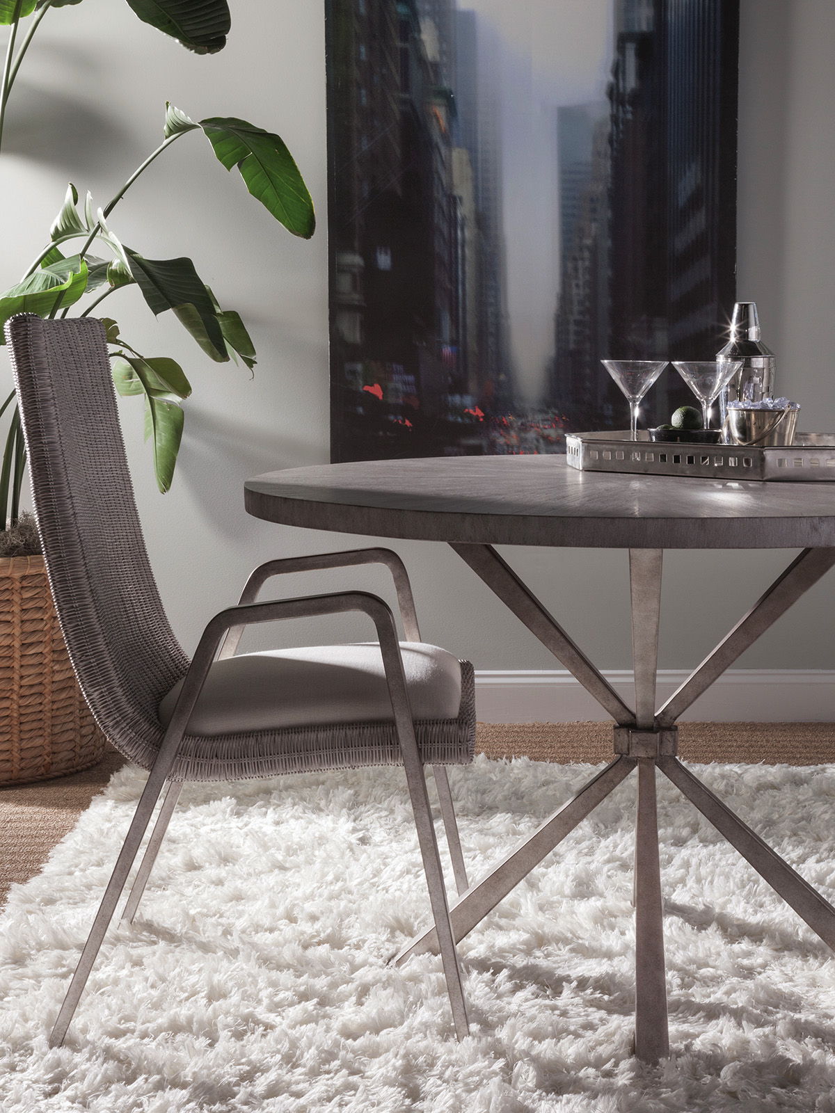 Signature Designs - Iteration Round Dining Table - Dark Gray