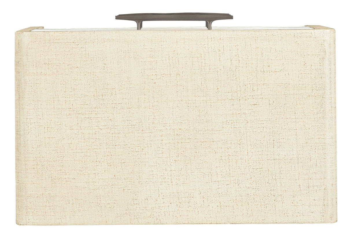 Cascade - 3-Drawer Nightstand - Beige / White