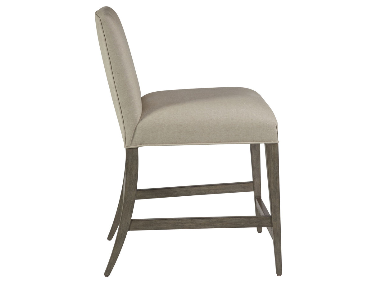Cohesion Program - Madox Low Back Upholstered Counter Stool - Gray