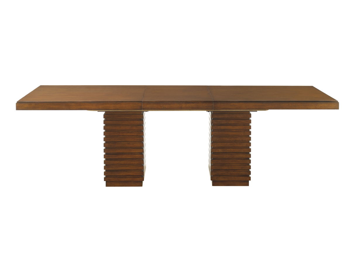 Ocean Club - Peninsula Dining Table - Dark Brown