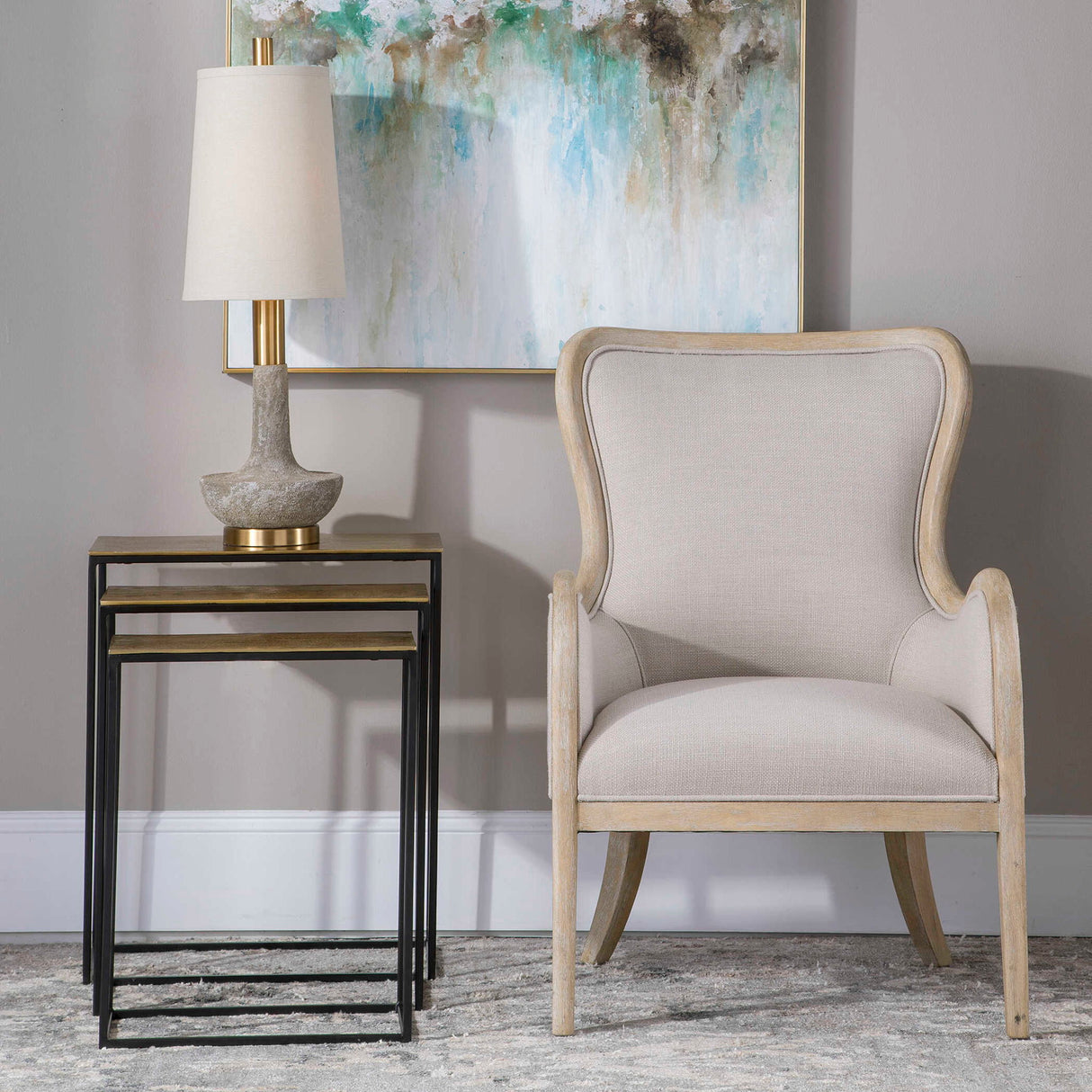 Coreene - Nesting Tables Set Of 3 - Gold