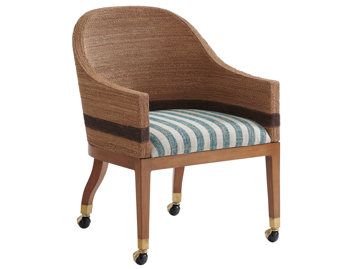 Palm Desert - Dorian Woven Arm Chair - Dark Brown