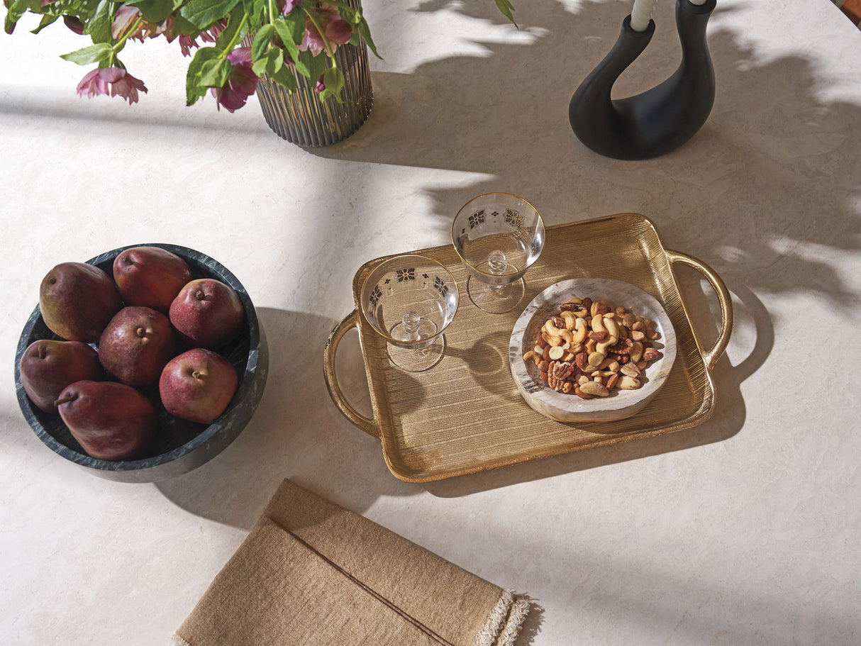 La Costa - Cabrillo Round Dining Table - Dark Brown / White